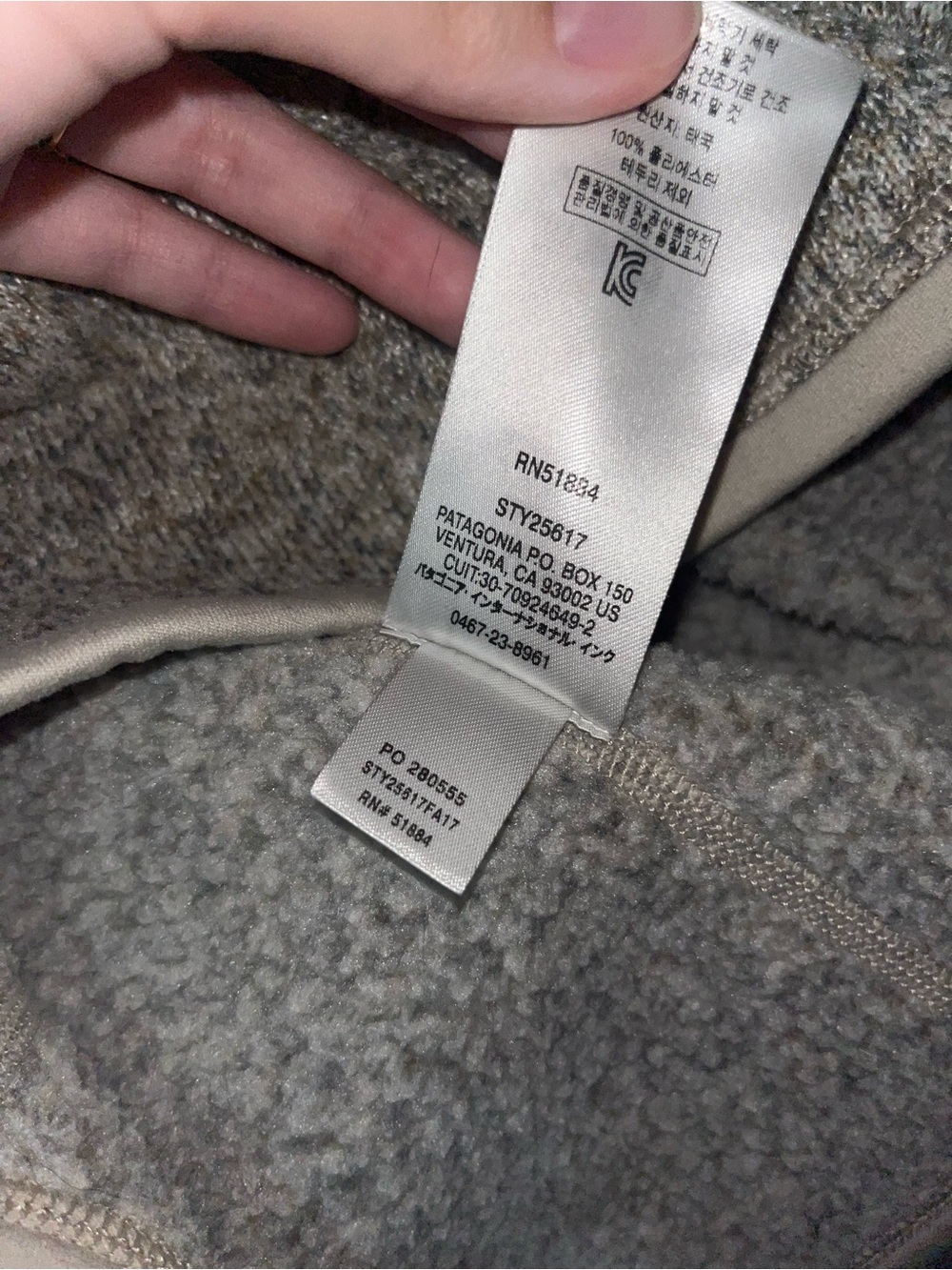 Patagonia Light Gray Half-Zip Fleece Pullover Size XS - Picture 4 of 5